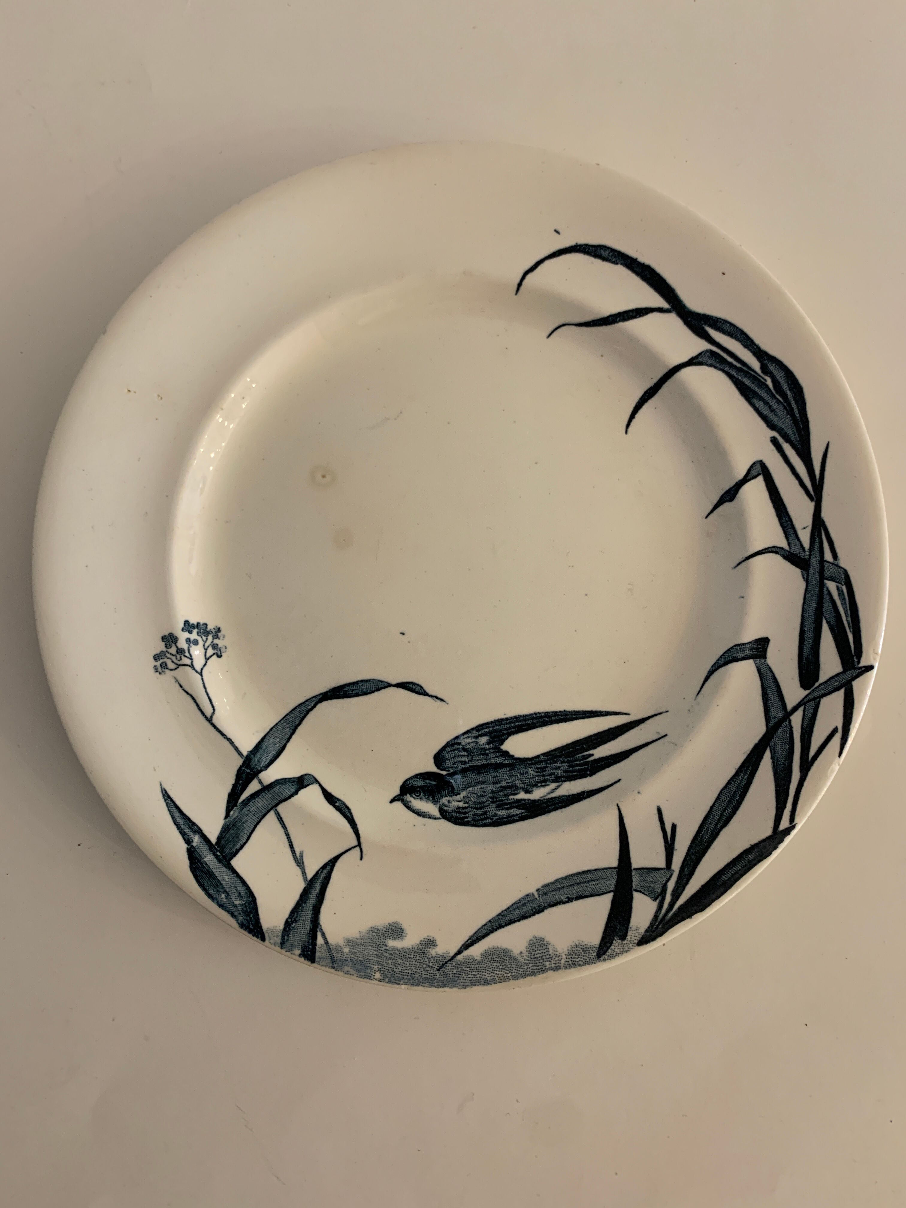 4 Japanese Longwy flat plates