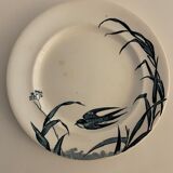 4 Japanese Longwy flat plates