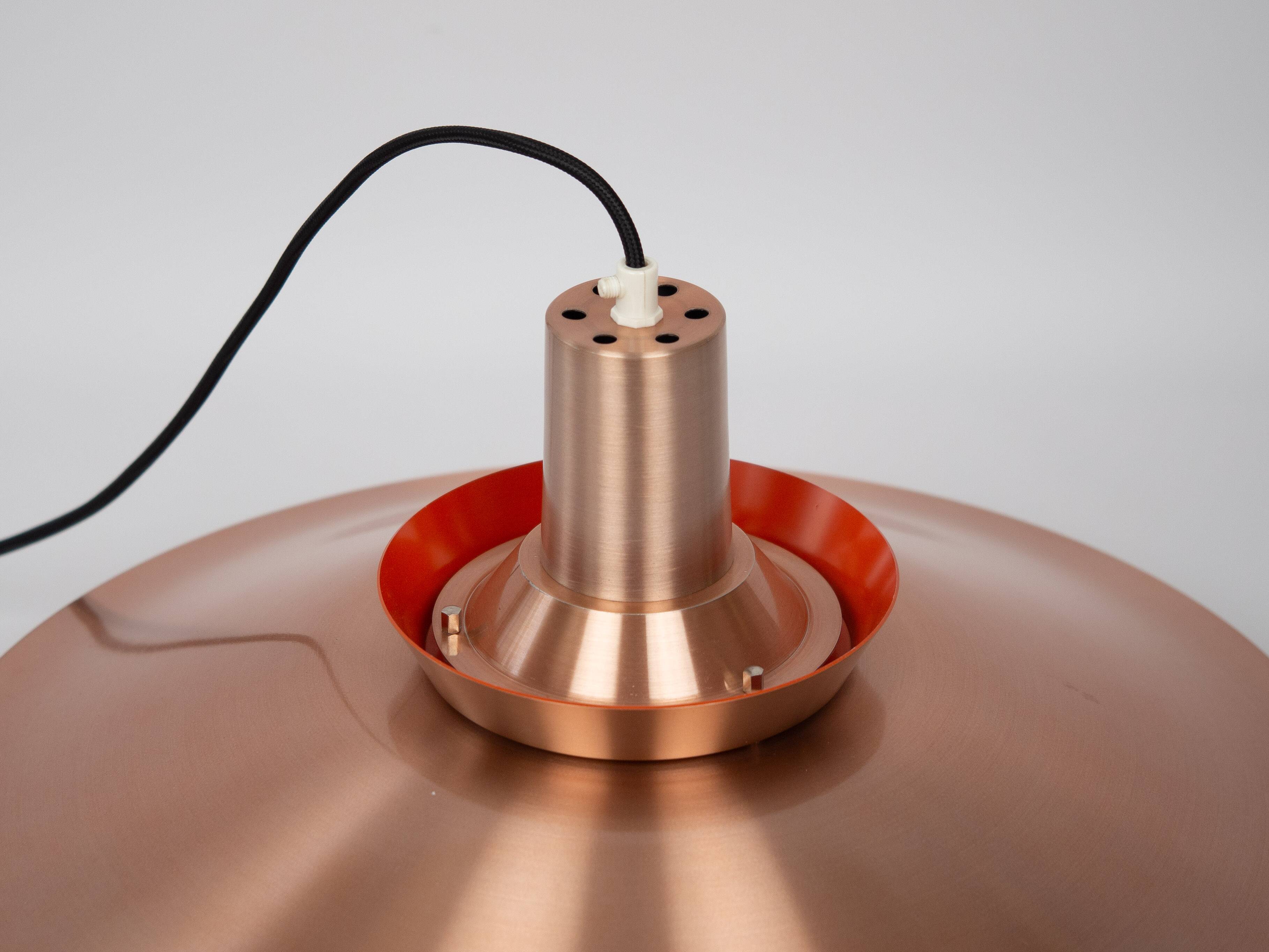 Suspension vintage danoise Lyskaer par Bent Nordsted, années 1980