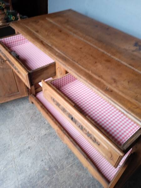 Regional buffet from the 18th century in blond cherry