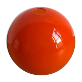 Seventies orange opal globe pendant lamp