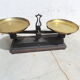 Old cast iron scale and brass trays force 5 kilos