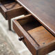 Farm table pear wood, old wood table, table 2 drawers, kitchen, countryside, chalet