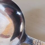 Silver-plated metal ladle, art deco motif.