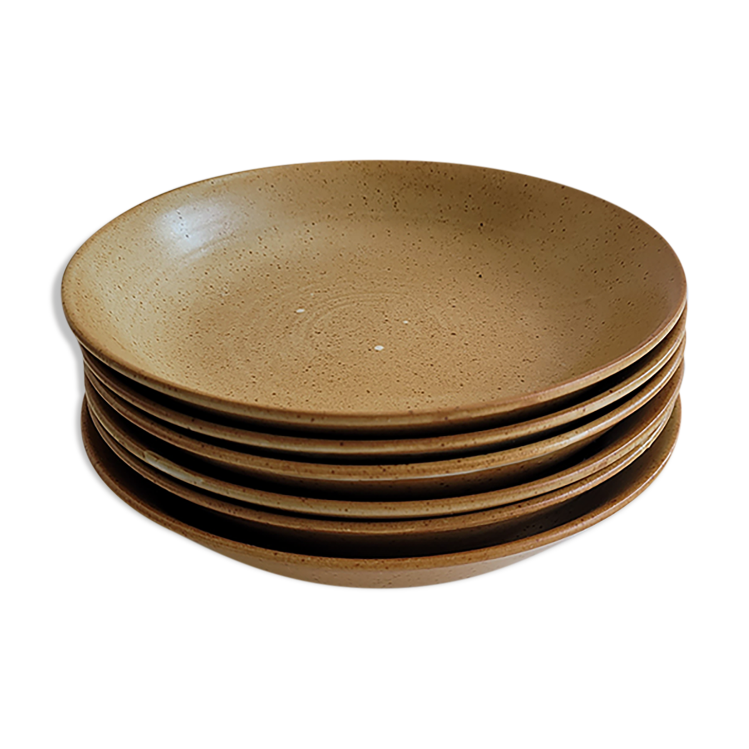 Set of 6 hollow sandstone plates