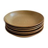 Lot de 6 assiettes creuses en grès