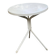 White round tripod bistro table in steel 60cm
