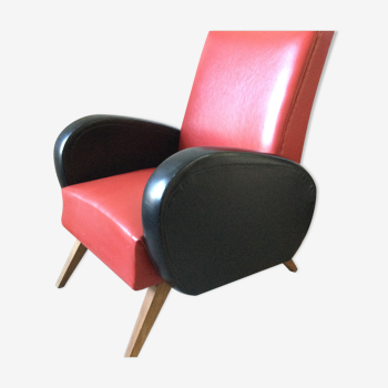 Fauteuil skaï type rock n roll