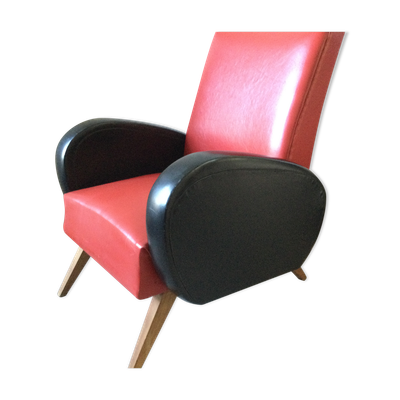 Fauteuil skaï type rock n roll