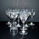 Set of 11 junon liqueur glasses cristallerie lorraine lemberg dlg chantilly saint-louis