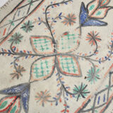 4x6 neutral handmade anatolian turkish rug,	115c192cm