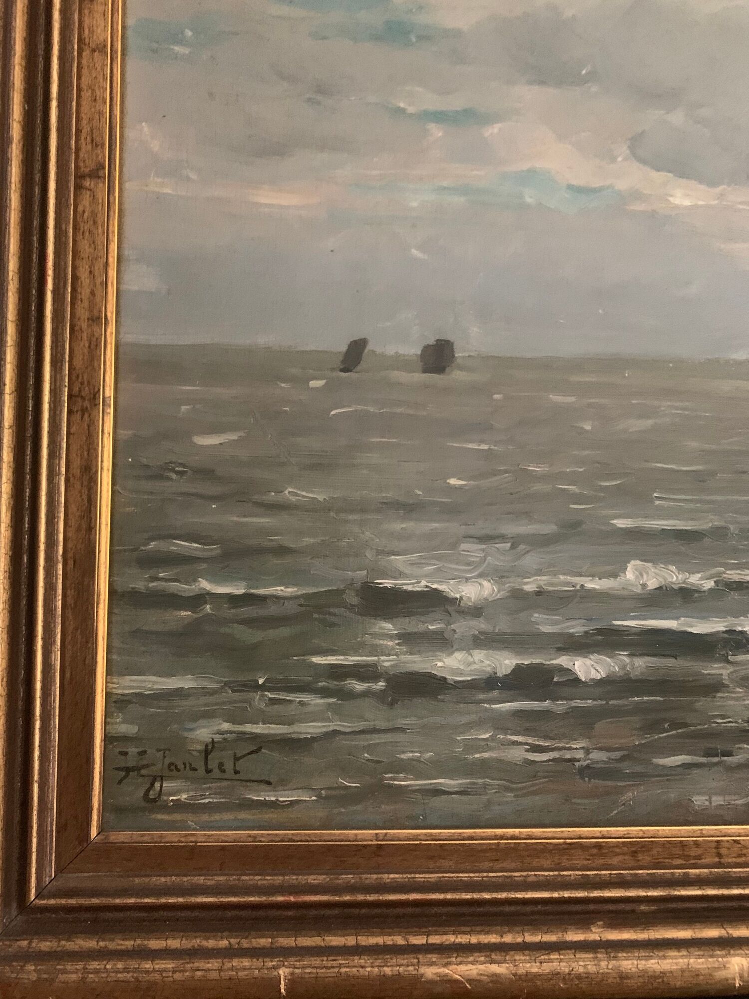 Peinture à l’huile signé Henri Janlet