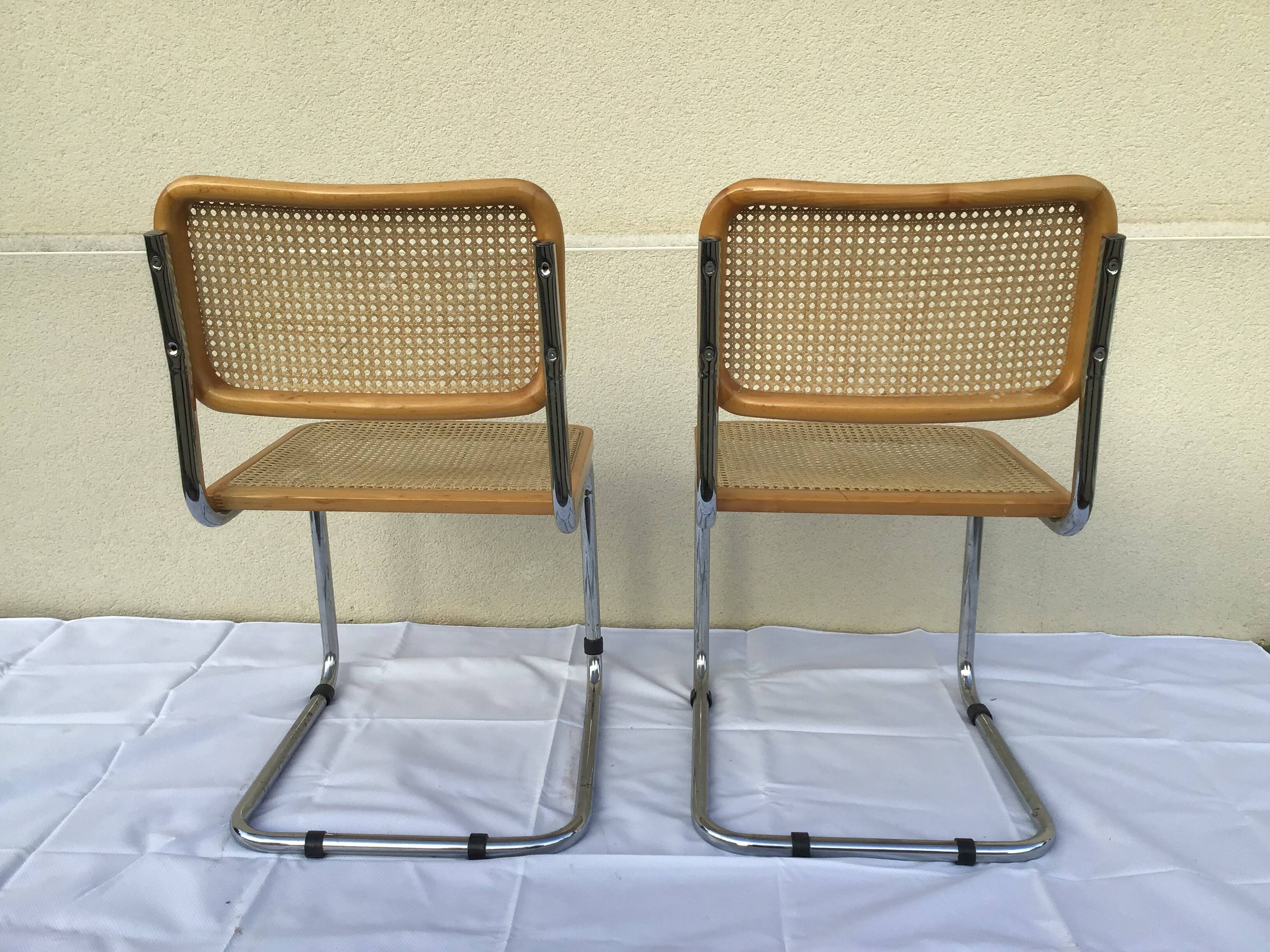 Pair of Marcel Breuer B32 chairs