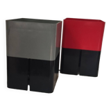 Pair of designer plastic lamps from the 70s