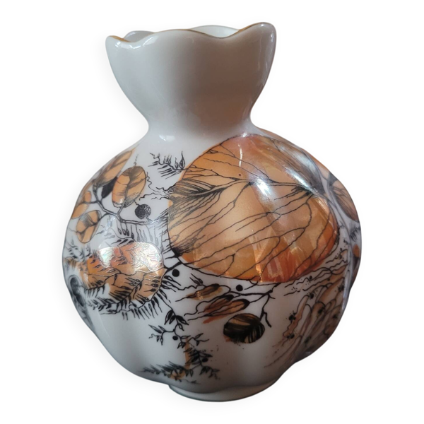 Vase en porcelaine Lomonossov dorée, Russie années 1950-70 — Beyit