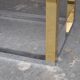 Stainless steel and gold vintage coffee table tray lacquer 1970s