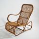 Fauteuil en rotin, années 1950