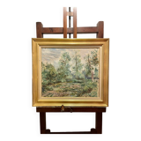 Huile sur toile paysage Roger Reboussin