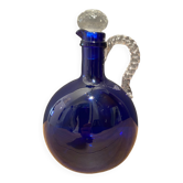 Carafe en cristal teinté bleu Murano Venise