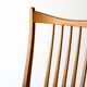 Lot de 4 chaises scandinaves vintage en hêtre des années 1950
