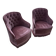 Lot de 2 fauteuils crapaud vintage 