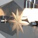 Vintage Italian Chrome and Glass Chandelier, 70s