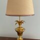 Vintage brass spike lamp from the 70s