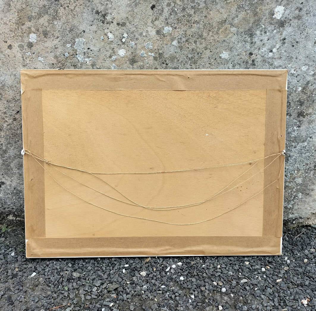 Vintage bird/rooster canvas