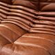 Togo sofa in cognac cowhide by Michel Ducaroy for Ligne Roset.