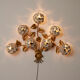 Vintage hydrangea wall lamp, 1950s