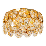 Recessed ceiling lamp, crystal glass design Palwa, Germany, 1970s