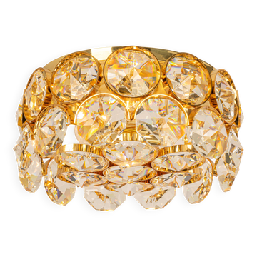 Recessed ceiling lamp, crystal glass design Palwa, Germany, 1970s