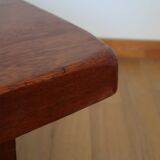 Brutalist coffee table in solid oak