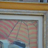 Painting Beach Scene Alfred Victor Fournier