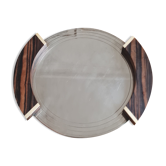 Art deco top in silver metal