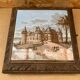 Antique painted ceramic musical coaster chateau chaumont/loire