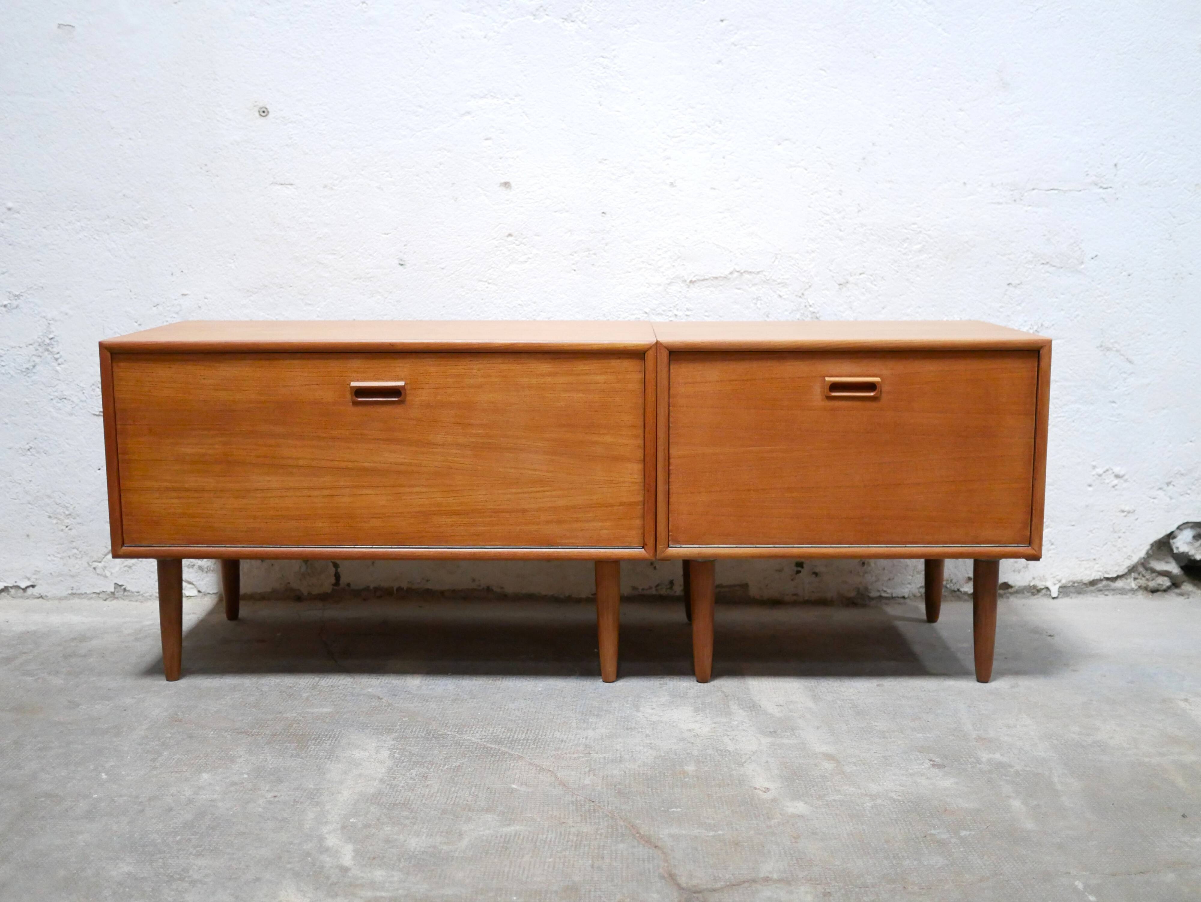 Enfilade vintage en teck par Kempkes Meubelfabrieken, Pays-Bas