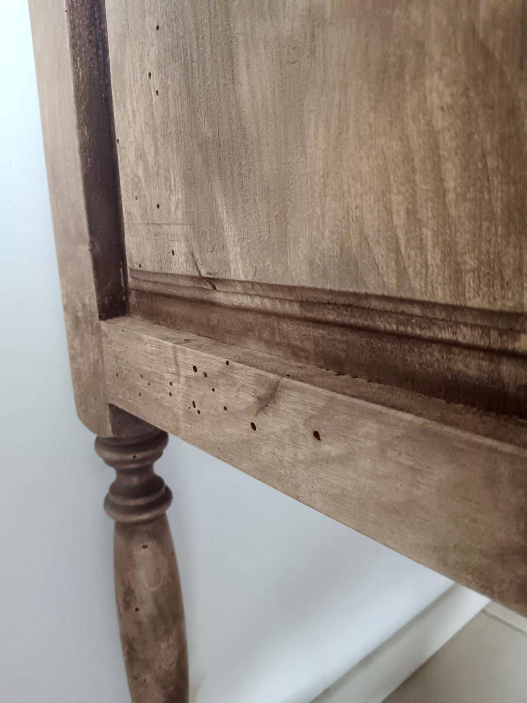 Antique Spanish hand-carved console table