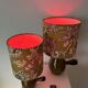2 vase lamps made from French bistro pitchers, 1960s.