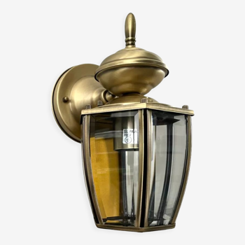 Vintage wall lamp in brushed brass