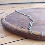 Vintage oval rattan mirror