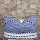 Handmade cushion cover in Berber wool: Moroccan Kilim cushion