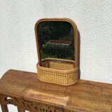 Rattan shelf