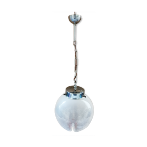suspension globe verre Mazzega Murano 70'