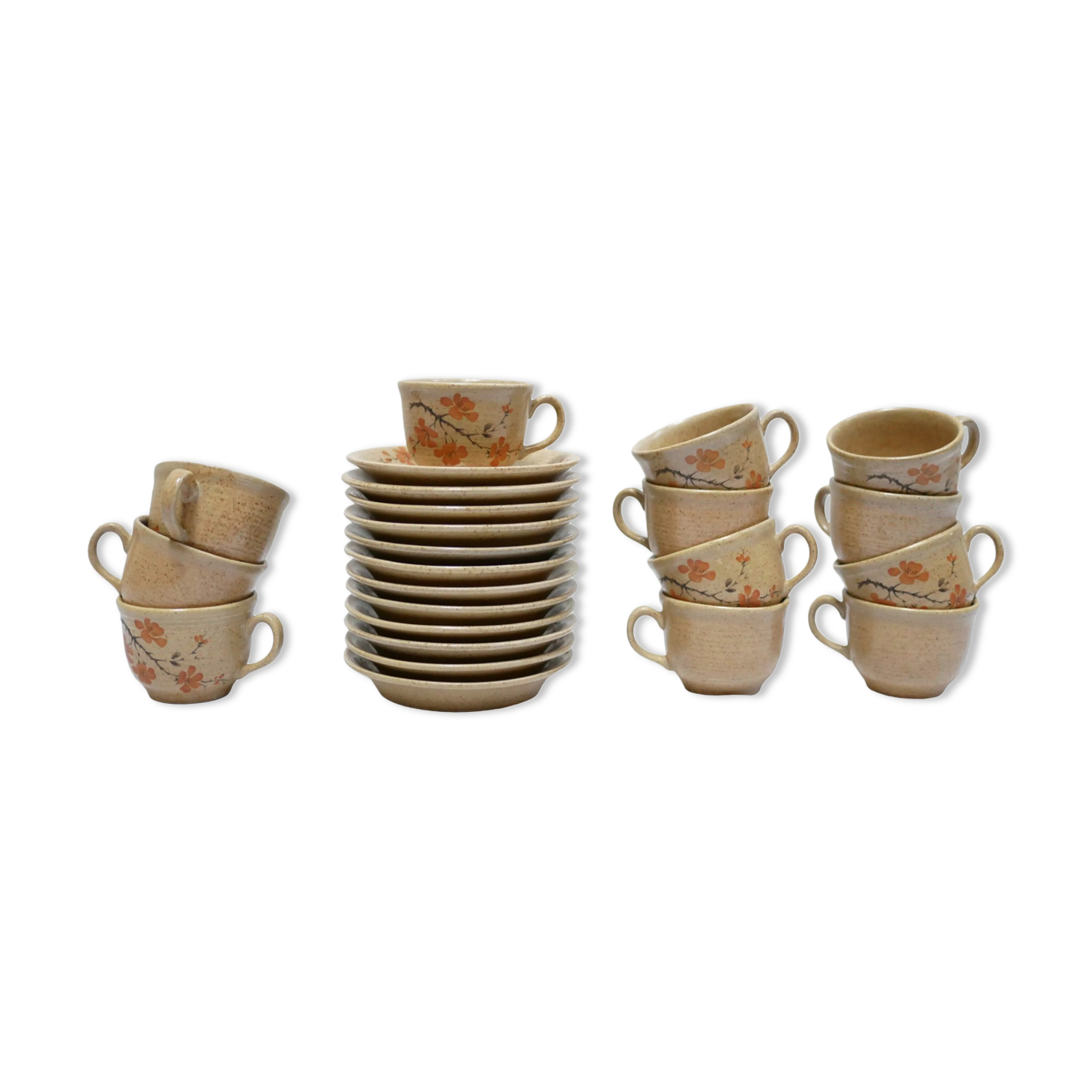 Series of 12 vintage porcelain cups by Maison Revol, France