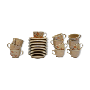 Série de 12 tasses vintage en