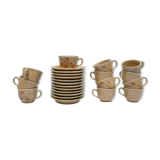 Series of 12 vintage porcelain cups by Maison Revol, France