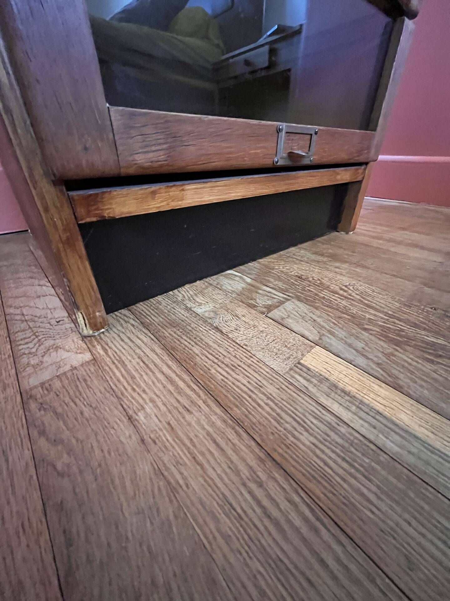 Old haberdashery furniture, workshop furniture.