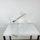 Plexiglas and brass magazine rack, David Lange, 1970s