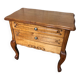 Old worker louis xv style commode vintage wood drawers #a634